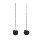 Boucles d’Oreilles Pendantes Femme à Aiguille en Argent Sterling - NovaShop NovaShop Black Clay Ball 5mm Bigbuy
