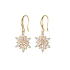 Boucles d’oreilles délicates en forme de flocon de neige - NovaShop NovaShop Golden Snowflake Bigbuy