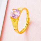 Women's Ring in Gold Plated Zircon from Vietnam