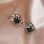 Boucles d’oreilles mode simples et élégantes, déclinées en plusieurs couleurs - NovaShop NovaShop Platinum Black Diamond Bigbuy