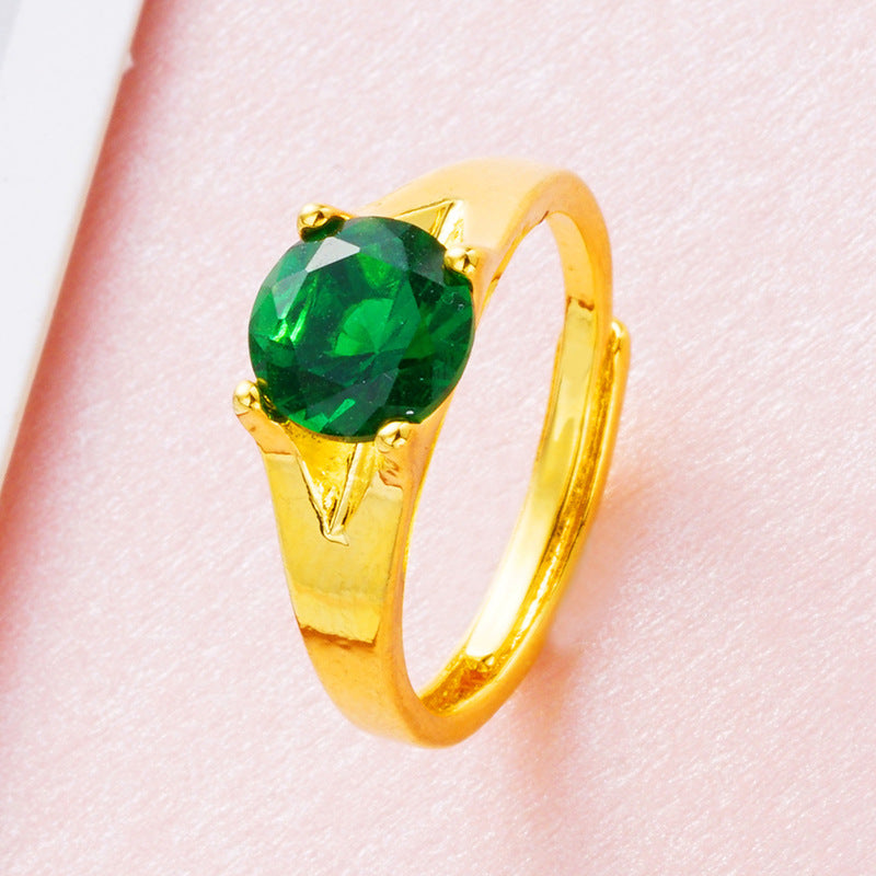 Women's Ring in Gold Plated Zircon from Vietnam