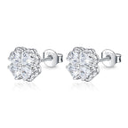 Zeng Yin Four Leaf Clover Ear Team Advanced Sense Love Zircon Earrings