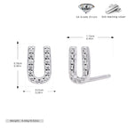 Elegant stud earrings for women with letters