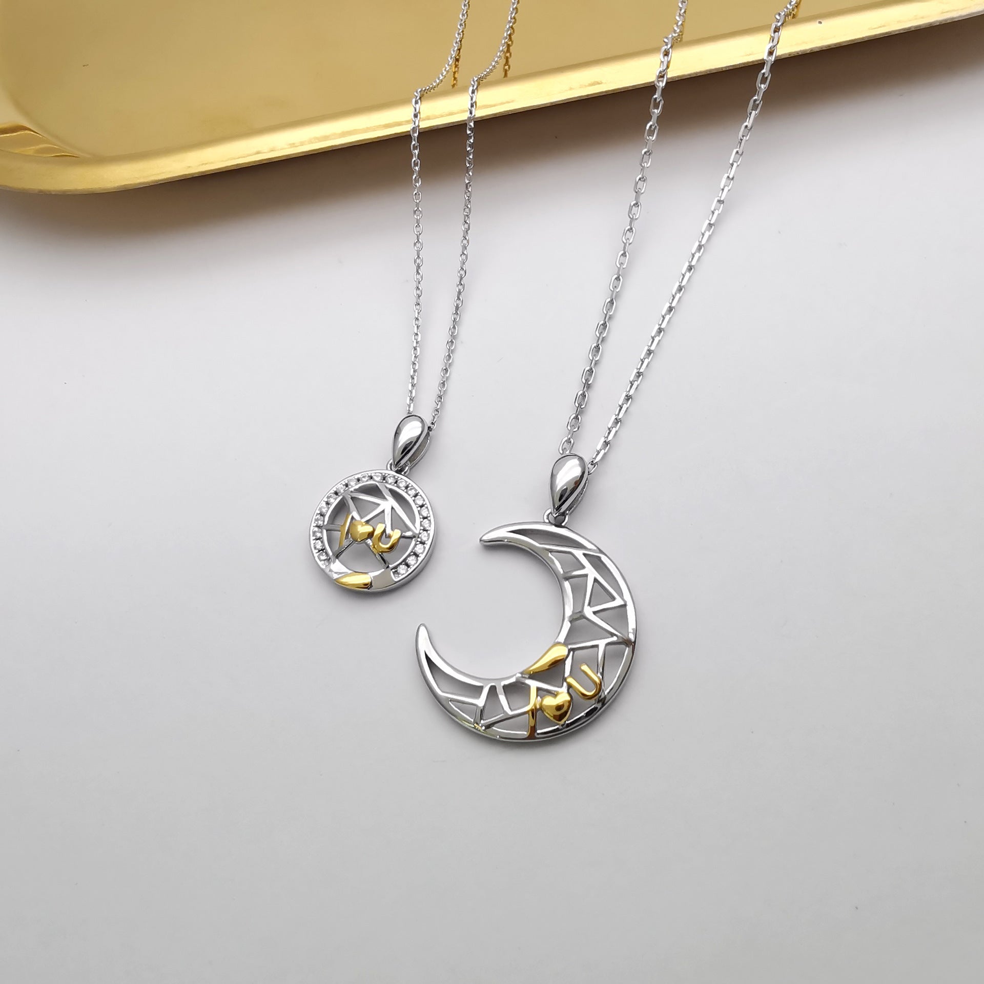 Collier Couple Soleil Lune Pour Hommes et Femmes Exprimez votre connexion - NovaShop NovaShop Male Bigbuy