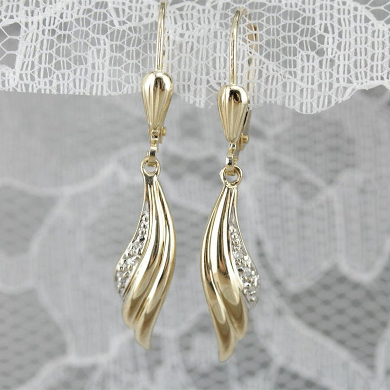 Boucles d’oreilles puces pour femme en forme de cœur - NovaShop NovaShop Gold Bigbuy