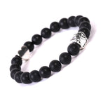 Bracelet Unisexe en Agate Indienne Œil de Tigre avec Motif Patte de Chien - NovaShop NovaShop Frosted Bracelet Bigbuy