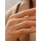 Oval Love Ring No Fading - Fresh and Simple Design