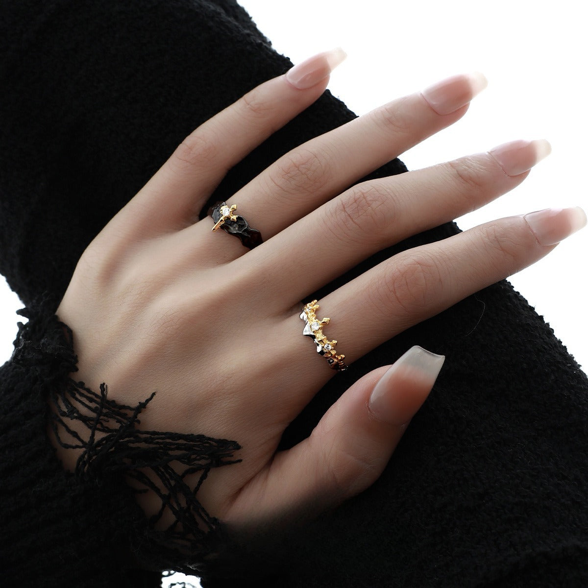 High Quality Couple Ring Knight Princess Minority