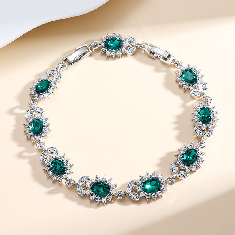 Personality Trend Bracelet Femme Simple avec Zircon Incrusté - NovaShop NovaShop Emerald Bracelet Bigbuy