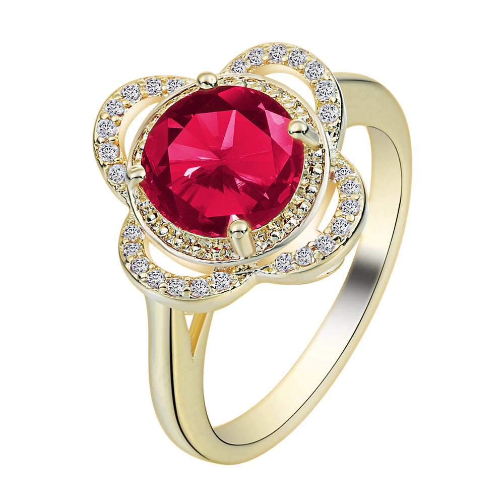 Copper ring set with zirconia – a refined and modern piece of jewelry