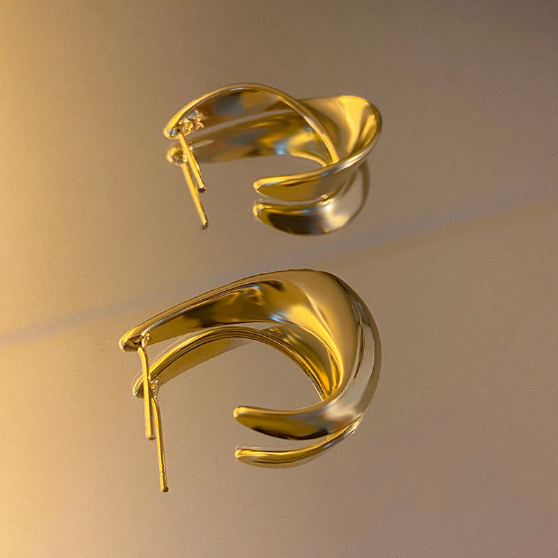 Metal Twisted Design Earrings Check out these earrings