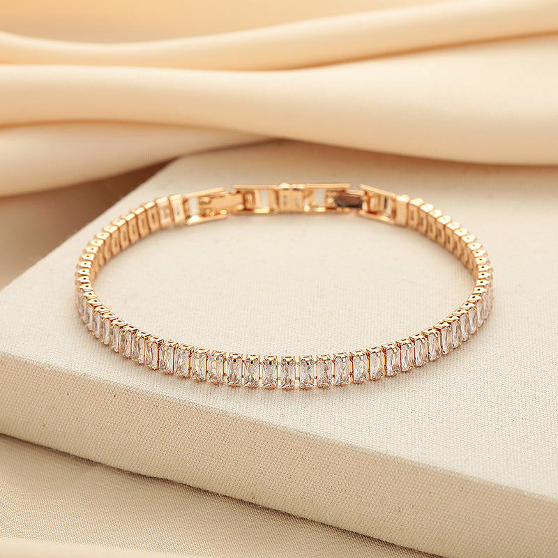 Simple and Elegant Rectangular Bracelet Affordable Luxury Style