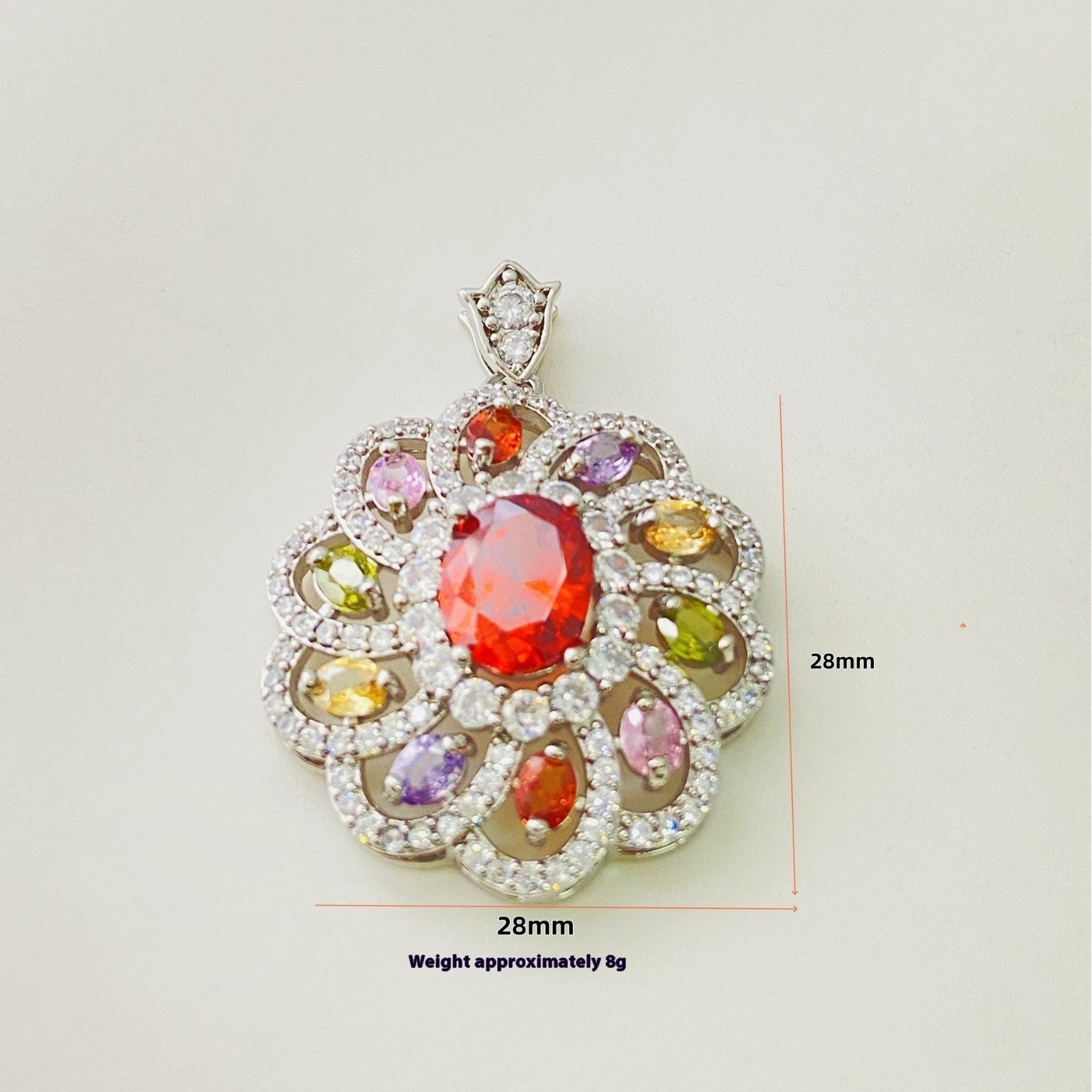 Collier pendentif zircon coloré pour femme - NovaShop NovaShop A Gold Pendant Bigbuy