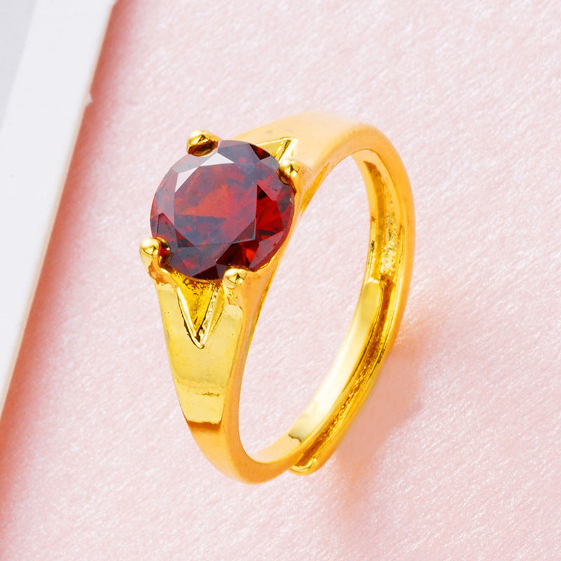 Women's Ring in Gold Plated Zircon from Vietnam