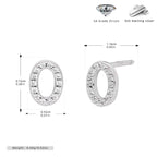 Elegant stud earrings for women with letters