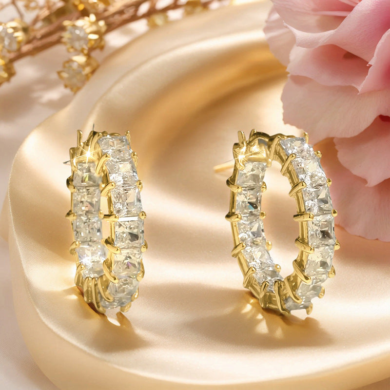 Boucles d’oreilles pour femmes au design moderne et polyvalent - NovaShop NovaShop Yellow Gold Bigbuy