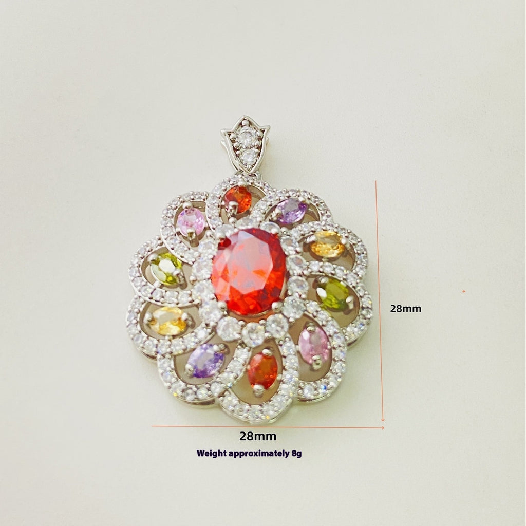 Collier pendentif zircon coloré pour femme - NovaShop NovaShop A Gold Pendant Bigbuy