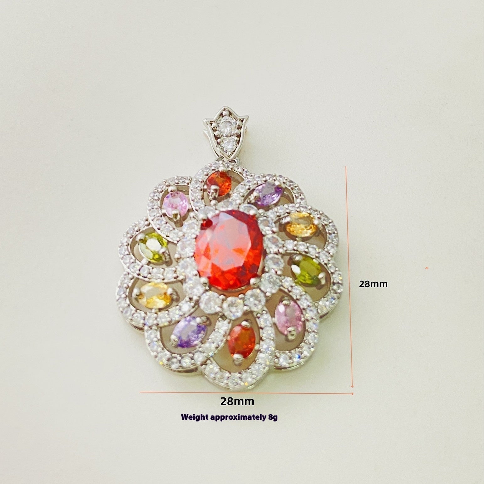 Collier pendentif zircon coloré pour femme - NovaShop NovaShop A Gold Pendant Bigbuy