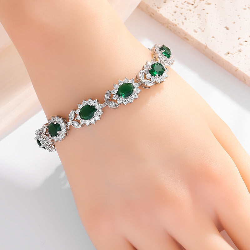 Personality Trend Bracelet Femme Simple avec Zircon Incrusté - NovaShop NovaShop Sapphire Bracelet Bigbuy
