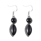 Boucles d’oreilles pendentif vintage en pierres précieuses - NovaShop NovaShop A Pair Of Black Bigbuy