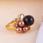 Simple and sensual floral pattern ring for women