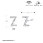 Elegant stud earrings for women with letters