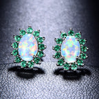 Oval Stud Earrings for Women – Modern Elegance