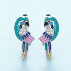 Boucles d’oreilles clip en forme de perroquet - NovaShop NovaShop White Gold Color Bigbuy