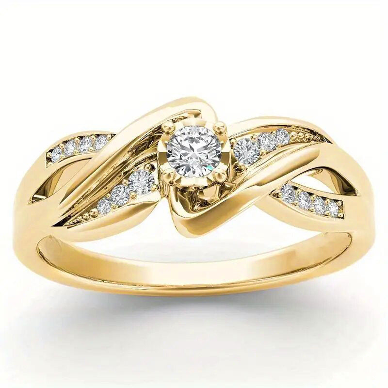 European and American cross ring for women