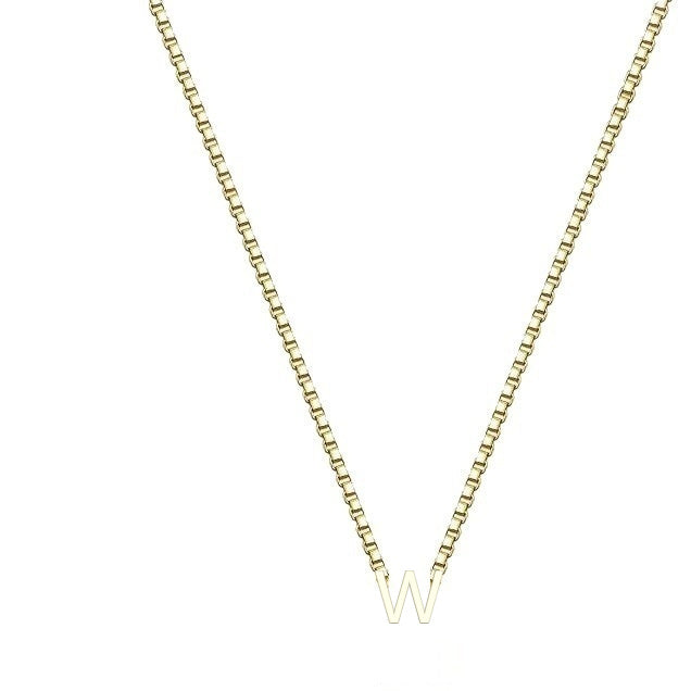 Elegant Gold Letter Necklace – Stainless Steel A to Z