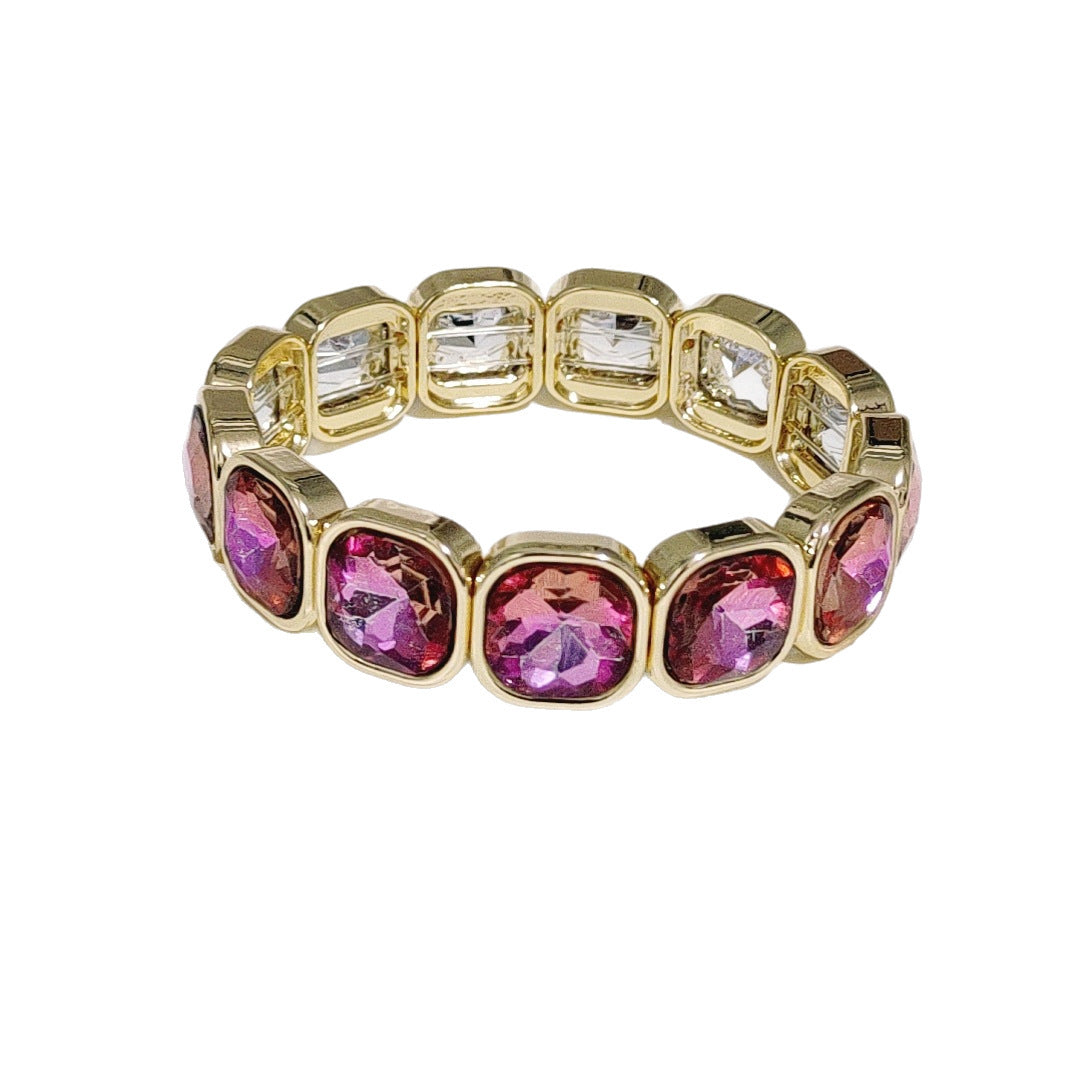 Bracelet bohème féminin en dentelle de pierres précieuses avec design diamanté - NovaShop NovaShop SL0261 Gold Bigbuy