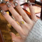 Elegant Affordable Luxury Yellow Crystal Women's Ring “Rock Sugar”